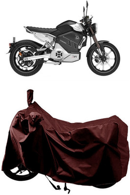 SUGASHRI Waterproof Two Wheeler Cover for Revolt(RV Cafe Racer, Maroon)
