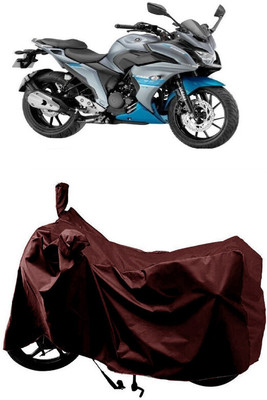 SUGASHRI Waterproof Two Wheeler Cover for Yamaha(Fazer 25 BS6, Maroon)
