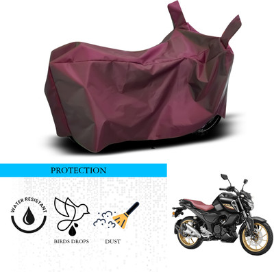 ANTHUB Waterproof Two Wheeler Cover for Yamaha(FZ S V3, Maroon)