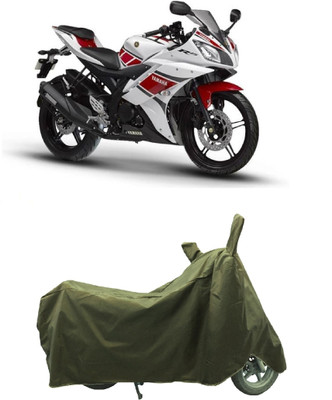 Coxtor Waterproof Two Wheeler Cover for Yamaha(YZF-R15 V2, Gold)
