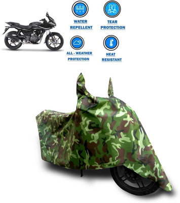 CODOKI Two Wheeler Cover for Bajaj(Pulsar 220 DTS-i, Green)