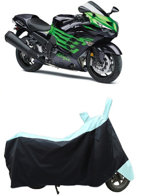 Coxtor Waterproof Two Wheeler Cover for Kawasaki(Ninja ZX 14R BS6, White)