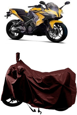 SUGASHRI Waterproof Two Wheeler Cover for Bajaj(Pulsar SS400 BS6, Maroon)