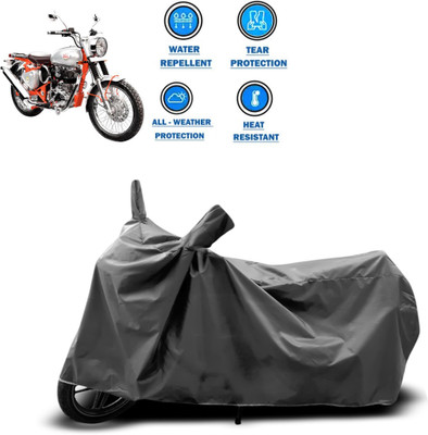 CODOKI Two Wheeler Cover for Royal Enfield(Bullet Trials 350, Grey)