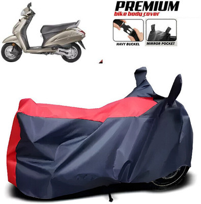 SK AUTO Waterproof Two Wheeler Cover for Honda, Bajaj, Hero, TVS(Red, Blue)