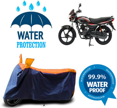 Mdstar Waterproof Two Wheeler Cover for Bajaj(Platina 110 H-Gear, Multicolor)