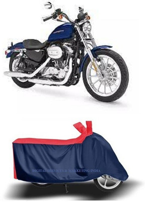 DSAMI Two Wheeler Cover for Harley Davidson(XL 883, Blue)