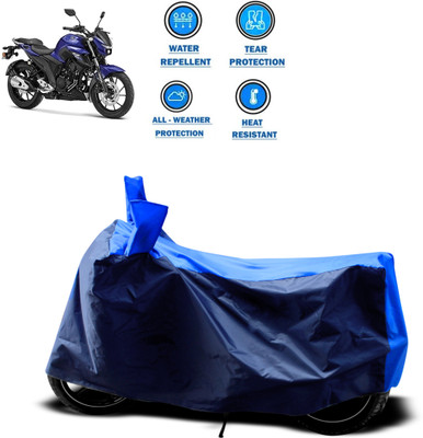GOSHIV-car and bike accessories Two Wheeler Cover for Yamaha(Blue)