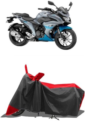 SUGASHRI Waterproof Two Wheeler Cover for Yamaha(Fazer-250, Red, Black)