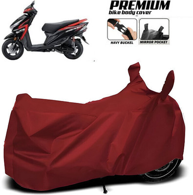 SK AUTO Waterproof Two Wheeler Cover for Hero, Honda, Bajaj, TVS, Suzuki(Maroon)