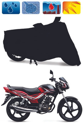 Mdstar Waterproof Two Wheeler Cover for TVS(Star City, Black)