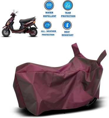 GOSHIV-car and bike accessories Waterproof Two Wheeler Cover for Hero(Electric Wave Dx, Maroon)