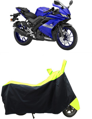Coxtor Waterproof Two Wheeler Cover for Yamaha(R15 V3, Yellow, Black)