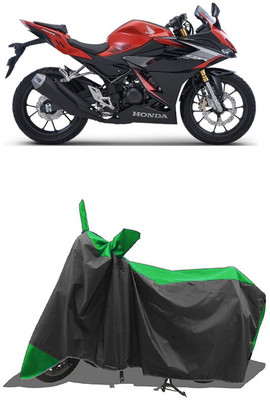 SUGASHRI Waterproof Two Wheeler Cover for Honda(CBR 150R, Green, Black)