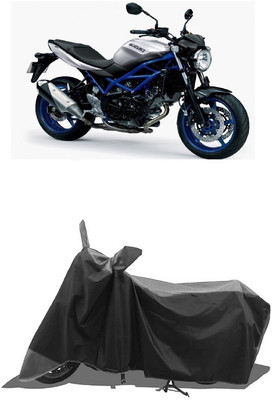 SUGASHRI Waterproof Two Wheeler Cover for Suzuki(SV 650, Grey, Black)