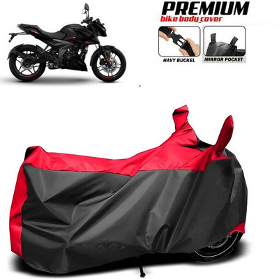 SK AUTO Waterproof Two Wheeler Cover for Bajaj(Pulsar NS 160, Black, Red)