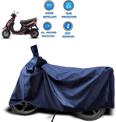 CODOKI Two Wheeler Cover for Hero(Electric Wave Dx, Blue)