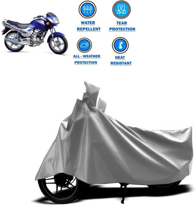 CODOKI Two Wheeler Cover for TVS(Victor GLX, Silver)