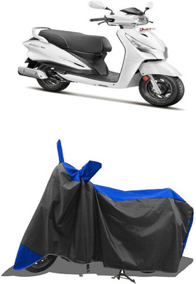 SUGASHRI Waterproof Two Wheeler Cover for Hero(Duet 125 CC BS6, Blue, Black)