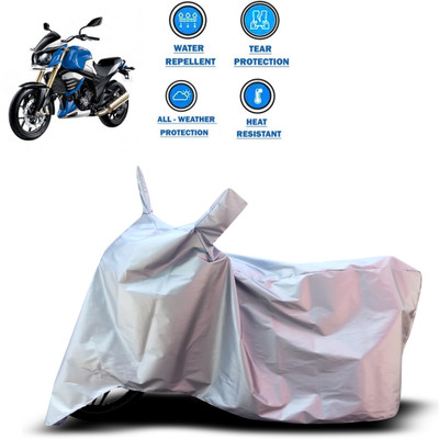 PAGORA Two Wheeler Cover for Mahindra(MOJO XT 300, Silver)