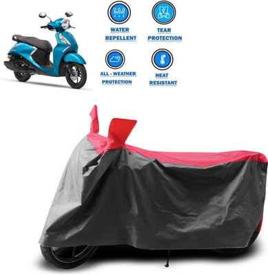 PAGORA Two Wheeler Cover for Yamaha(Fascino 125 FI, Grey)