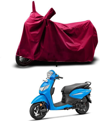 SK AUTO Two Wheeler Cover for Hero(Pleasure Plus, Maroon)