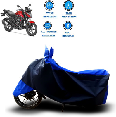 GOSHIV-car and bike accessories Two Wheeler Cover for Honda(X-Blade, Blue)
