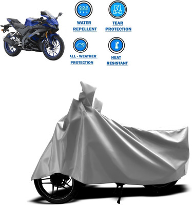CODOKI Two Wheeler Cover for Yamaha(YZF R15 V3.0, Silver)