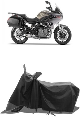 SUGASHRI Waterproof Two Wheeler Cover for Benelli(TNT 300, Grey, Black)