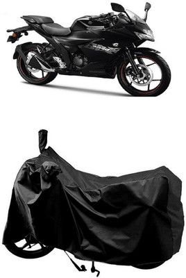 SUGASHRI Waterproof Two Wheeler Cover for Suzuki(Gixxer SF 150, Black)