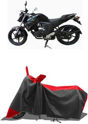 SUGASHRI Waterproof Two Wheeler Cover for Yamaha(FZ-S FI, Red, Black)