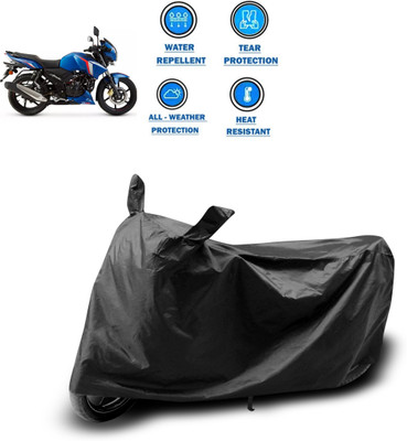 CODOKI Two Wheeler Cover for TVS(Apache RTR 180, Black)