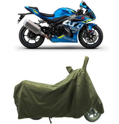Coxtor Waterproof Two Wheeler Cover for Suzuki(GSX R1000, Gold)