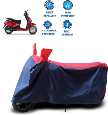 CODOKI Two Wheeler Cover for Mahindra(Gusto, Red)