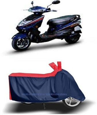 DSAMI Two Wheeler Cover for Okinawa(Ridge Plus, Blue)