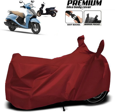 SK AUTO Waterproof Two Wheeler Cover for Hero, Honda, Bajaj, TVS, Suzuki(Maroon)