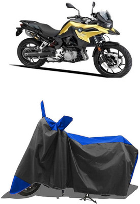 SUGASHRI Waterproof Two Wheeler Cover for BMW(F 750 GS, Blue, Black)