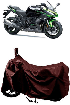 SUGASHRI Waterproof Two Wheeler Cover for Kawasaki(Ninja 1000, Maroon)