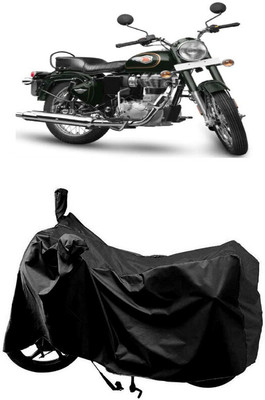 SUGASHRI Waterproof Two Wheeler Cover for Royal Enfield(Standardv BS6, Black)