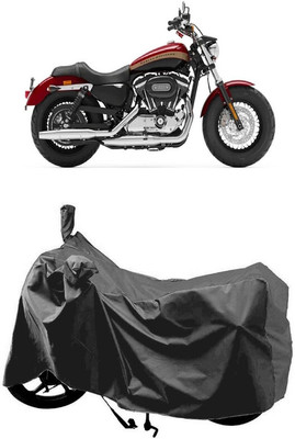 SUGASHRI Waterproof Two Wheeler Cover for Harley Davidson(XL 1200, Grey)