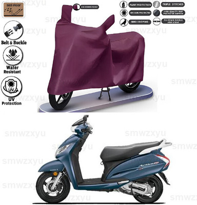 SK AUTO Waterproof Two Wheeler Cover for Honda(Activa 125, Maroon)