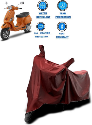 PAGORA Waterproof Two Wheeler Cover for Piaggio(Vespa SXL 125, Maroon)