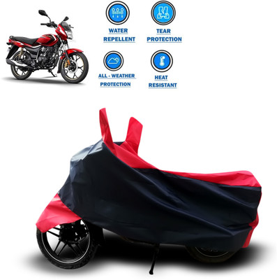 CODOKI Two Wheeler Cover for Bajaj(Platina 110, Red)