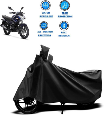CODOKI Two Wheeler Cover for Bajaj(Discover 150 s, Black)