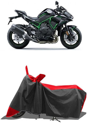 SUGASHRI Waterproof Two Wheeler Cover for Kawasaki(ZH2, Red, Black)