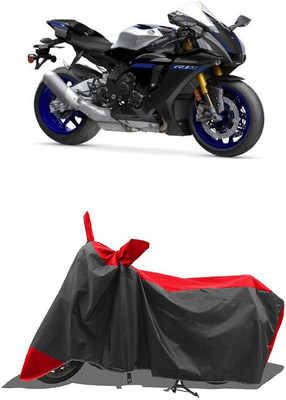 SUGASHRI Waterproof Two Wheeler Cover for Yamaha(YZF R1 M, Red, Black)