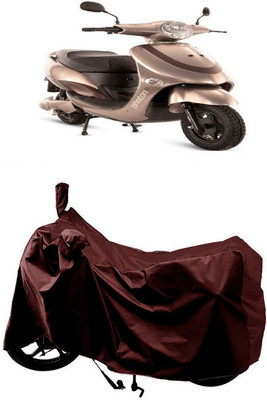 SUGASHRI Waterproof Two Wheeler Cover for Hero Electric(Electric Photon, Maroon)