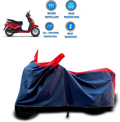 CODOKI Two Wheeler Cover for Mahindra(Gusto, Red)