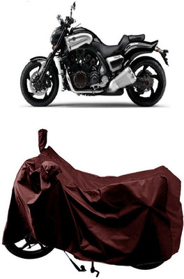 SUGASHRI Waterproof Two Wheeler Cover for Yamaha(VMAX, Maroon)