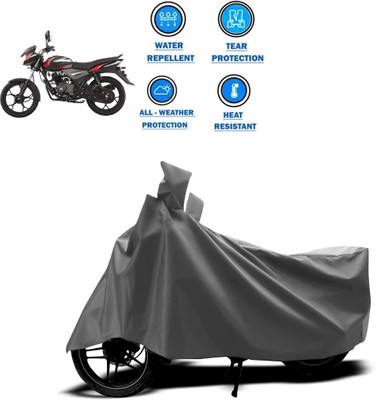 CODOKI Two Wheeler Cover for Bajaj(Discover 110, Grey)